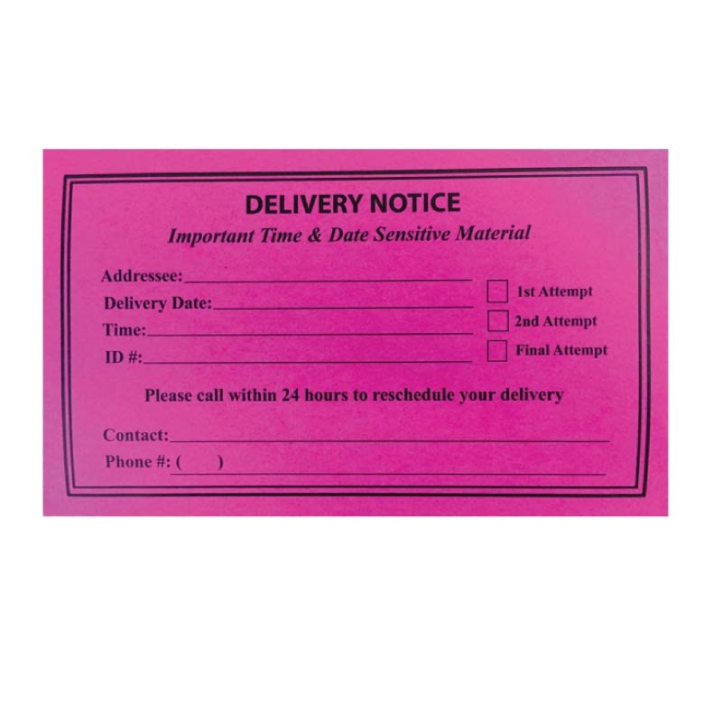 Delivery Notices